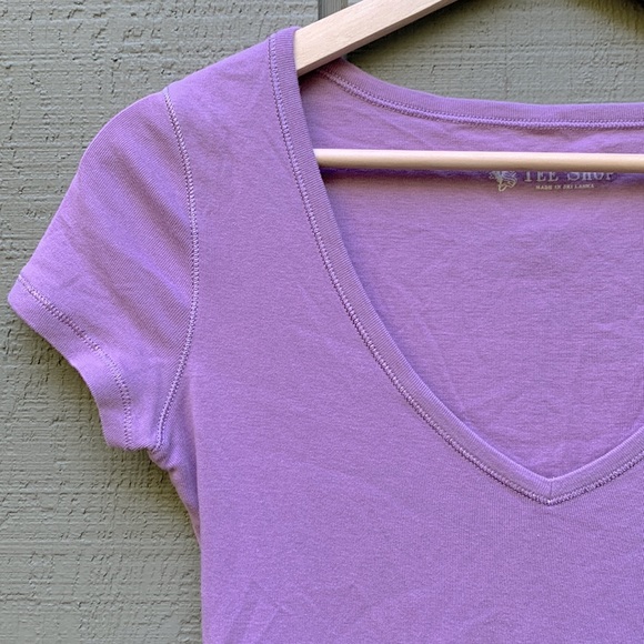 Victoria’s Secret Tee Shop Purple Tee - Picture 2 of 5
